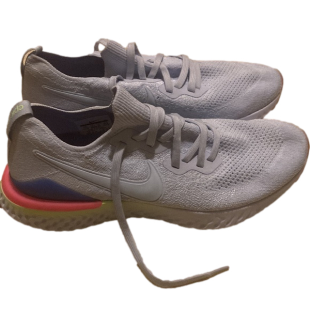 Nike men’s Epic flynit 2 hydrogen Blue sapphire hyper pink men’s 12.5 - Picture 2 of 7